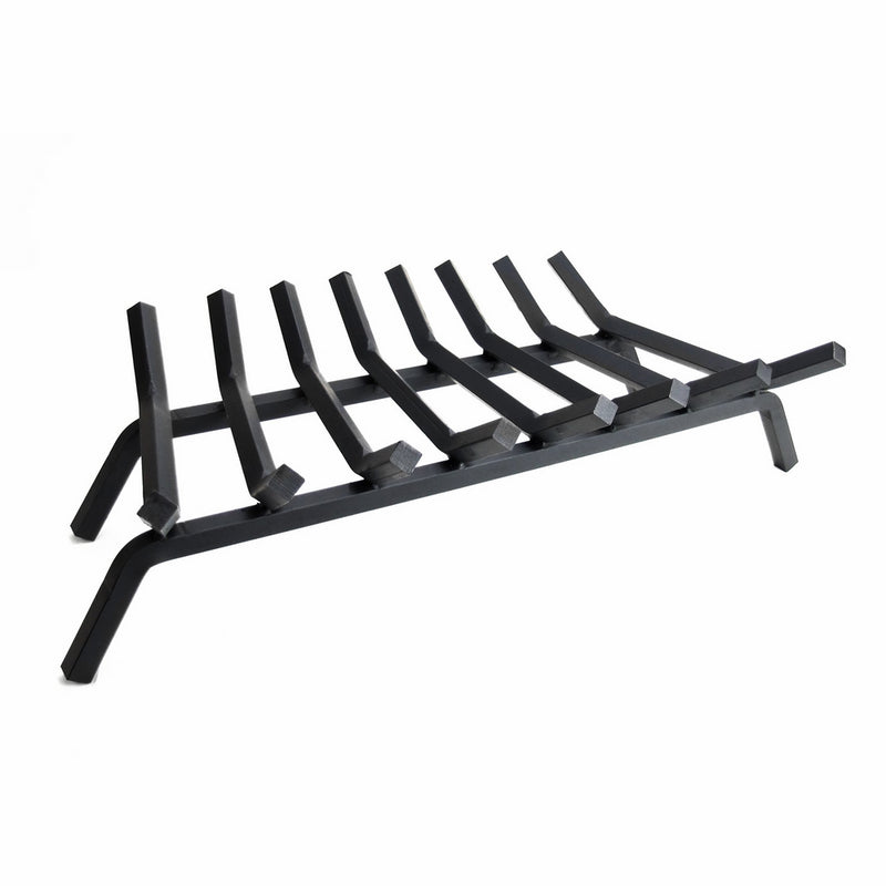 Pleasant Hearth 3/4" Premium Solid Steel Fireplace Grates, Black, 33-Inch