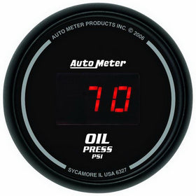 Auto Meter 6327 Sport Comp Digital 2-1/16" 0-100 PSI Digital Oil Pressure Gauge