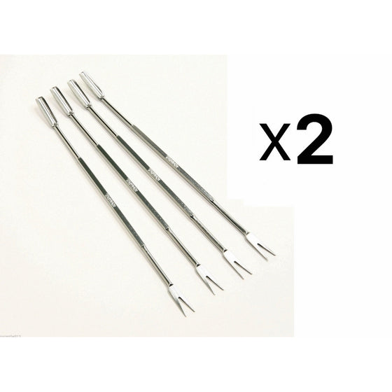 Norpro 801 Stainless Steel Seafood Forks/Picks, Silver, Set of 8