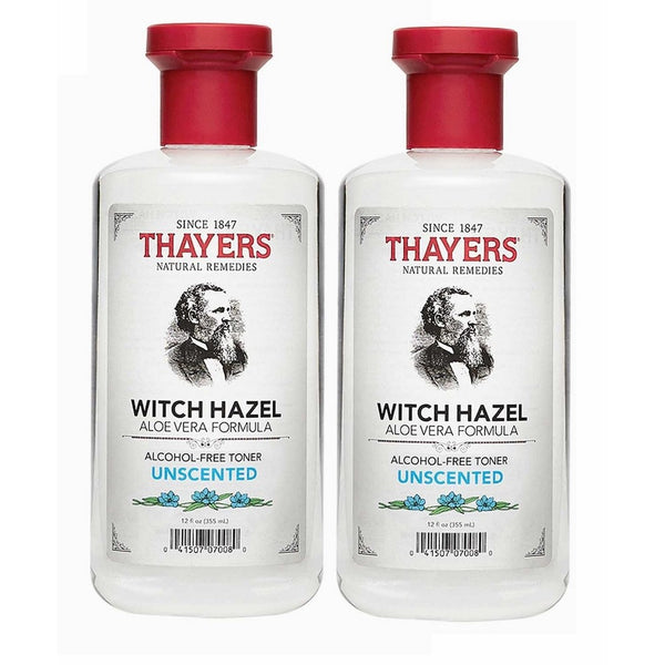 Thayers Alcohol-free Unscented Witch Hazel and Aloe Vera Formula Toner 12 oz. (Pack of 2)