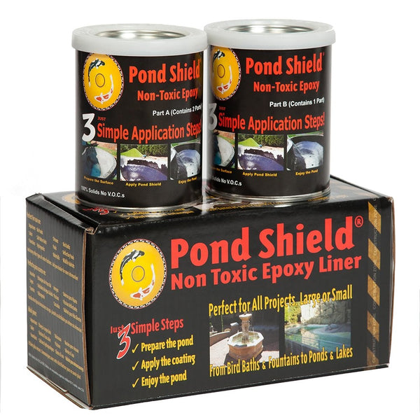 Pond Armor SKU-BLACK-QT-R Non Toxic Pond Shield Epoxy Paint, 1.5-Quart, Black