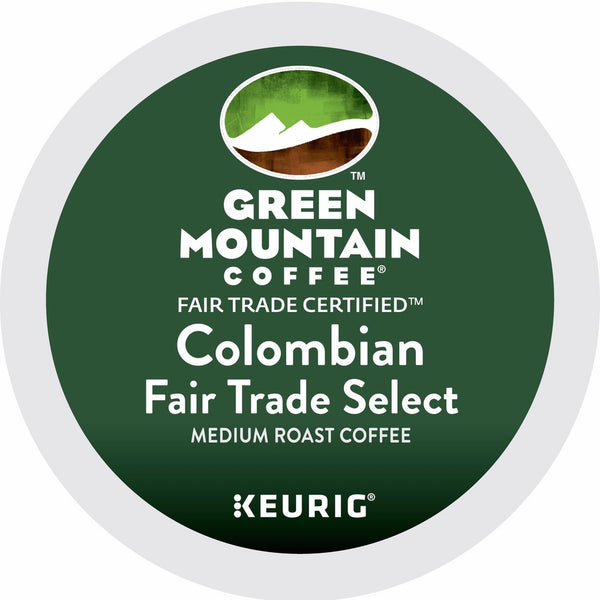 Green Mountain Coffee Colombian Fair Trade Select Keurig Single-Serve K-Cup Pods, Medium Roast Coffee, 24 Count