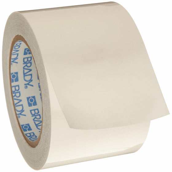 Brady ToughStripe Nonabrasive Floor Marking Tape with Overlaminate and Gloss Finish, 100' Length, 3" Width, Clear (Pack of 1 Roll)