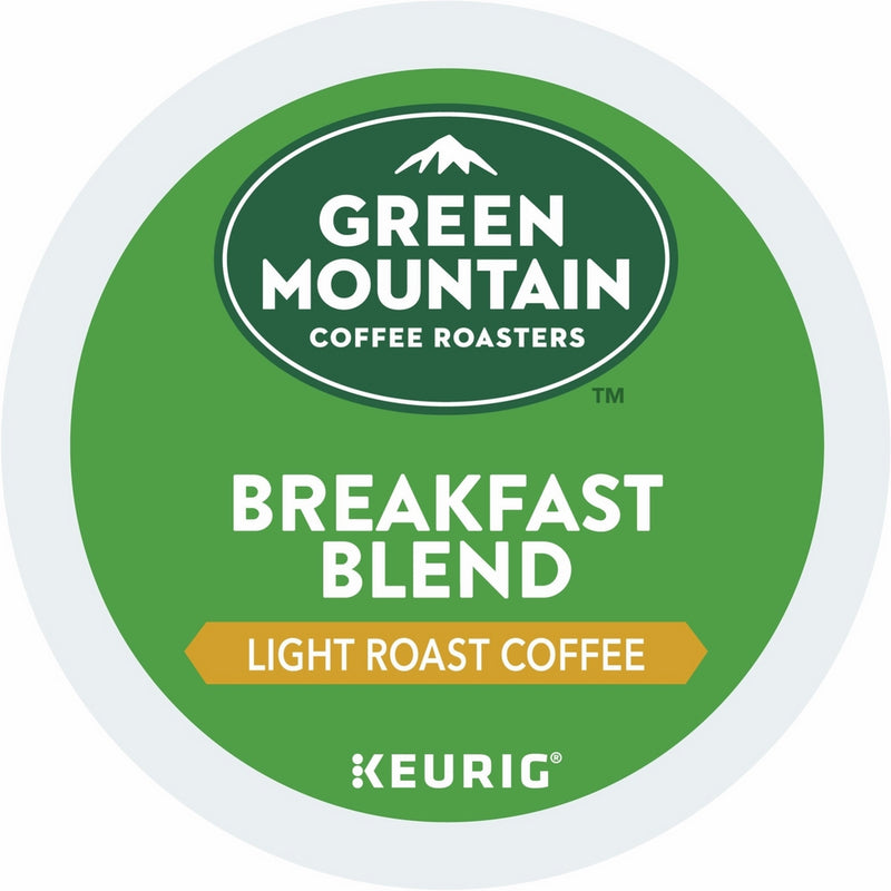 Green Mountain Coffee Roasters Breakfast Blend Single-Serve Keurig K-Cup Pods, Light Roast Coffee, 72 Count (6 Boxes of 12 Pods)
