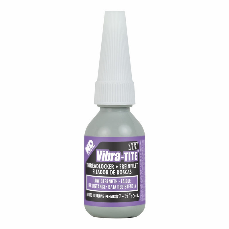 Vibra-TITE 111 Low Strength Removable Anaerobic Threadlocker, 10ml Bottle, Purple