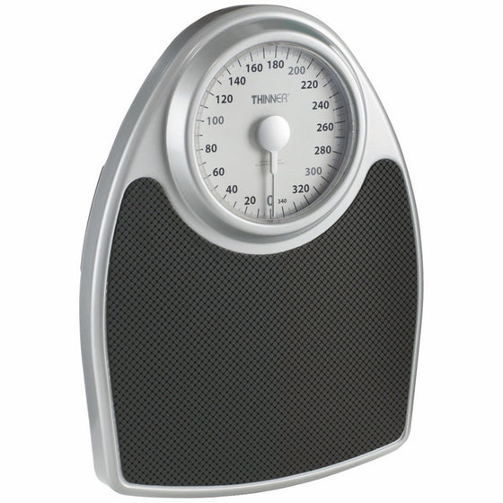 Thinner Extra-Large Dial Analog Precision Bathroom Scale; Bath Scale