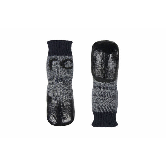 RC Pet Products Sport Pawks Dog Socks, Medium, Charcoal Heather