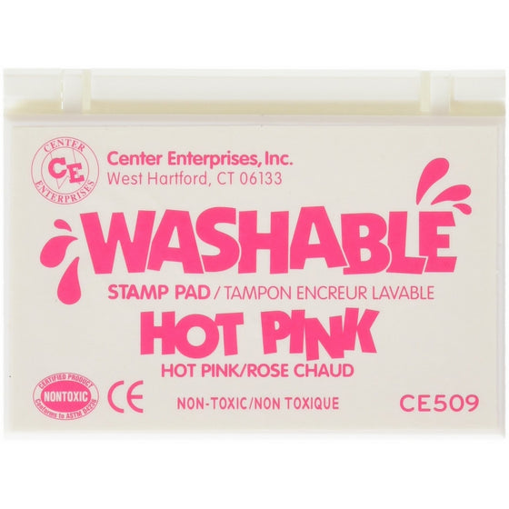 Center Enterprise CE509 Washable Stamp Pad, Hot Pink