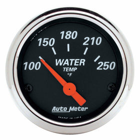 Auto Meter 1436 Designer Black Water Temperature Gauge