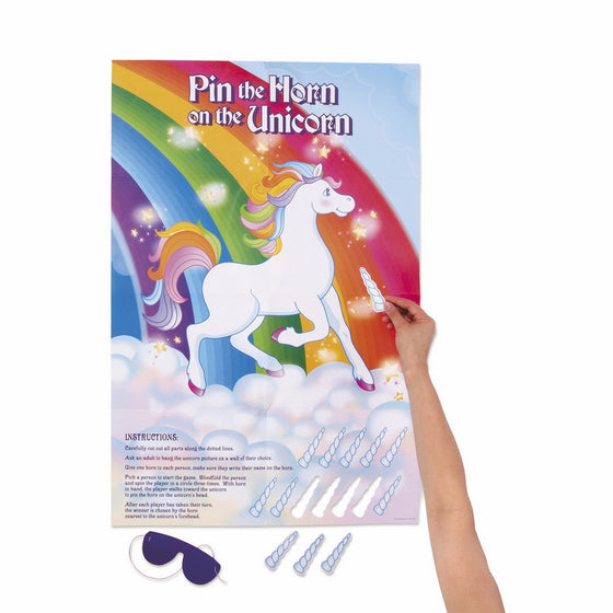 Fun Express Pin The Horn On The Unicorn Party Game