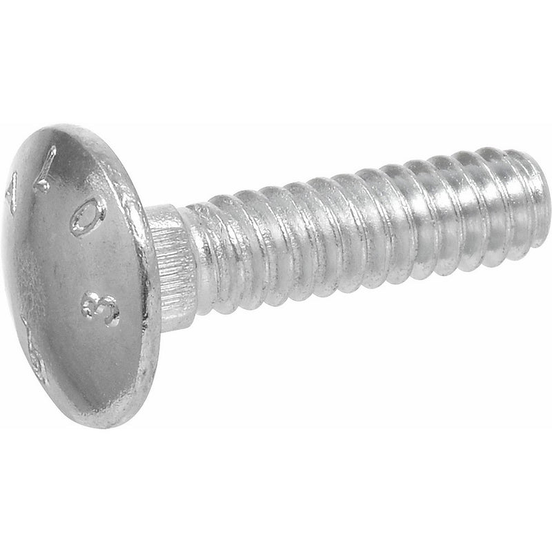 Hillman 240096 Carriage Bolt, 5/16 x 2-1/2-Inch, Steel, Zinc-Plated, Silver, 100-Pack