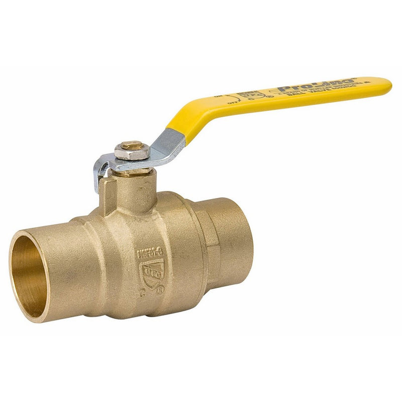 Mueller 107-853NL Solder No Lead Packing Gland Full Port 600-PSI Ball Valve, 1/2-Inch