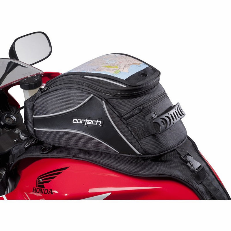 Cortech Super 2.0 Stap 12-Liter Motorcycle Tank Bag - Black/One Size