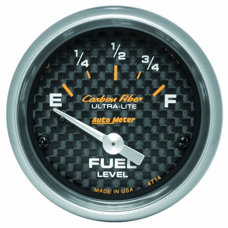 Auto Meter 4714 Carbon Fiber Electric Fuel Level Gauge