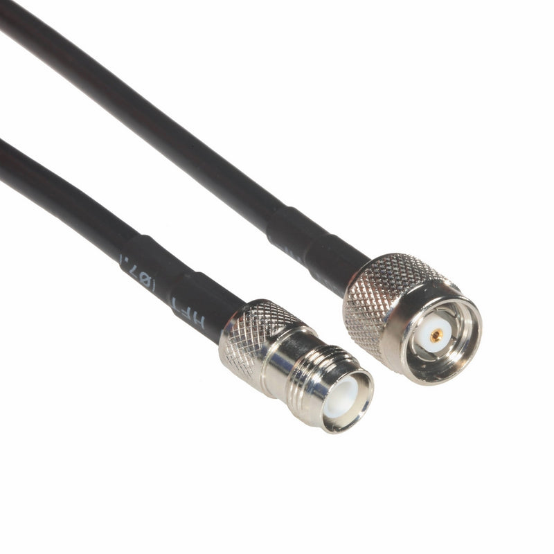 Amphenol CO-058TNCMFRP-003 Black RG58 RP-TNC Coaxial Extension Cable, Male to Female, 3'
