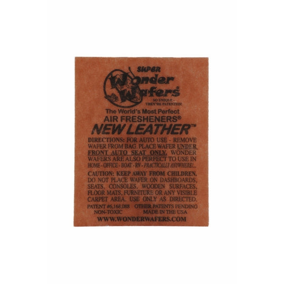 Wonder Wafers Air Fresheners 50ct. Individually Wrapped, New Leather Fragrance