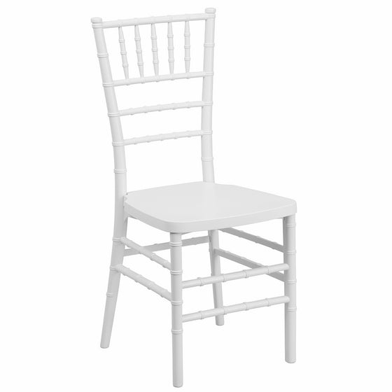Flash Furniture HERCULES PREMIUM Series White Resin Stacking Chiavari Chair
