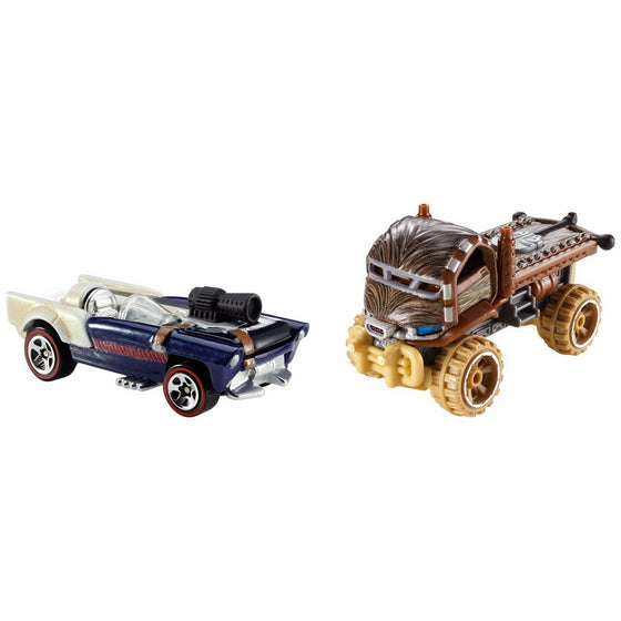 Hot Wheels Star Wars Chewbacca and Han Solo Character Car 2-Pack