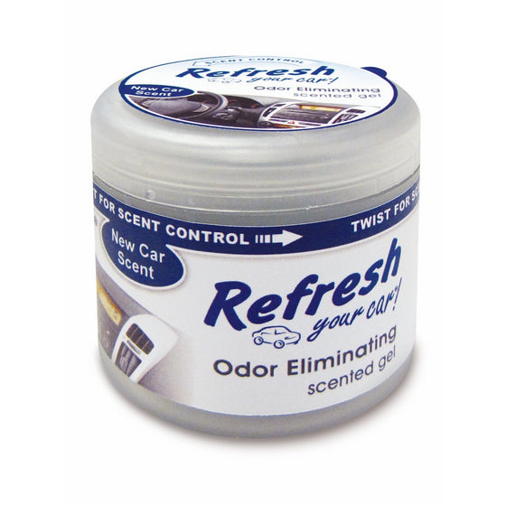 Refresh Your Car! 09941 Scented Gel Can, 4.5 oz, New Car