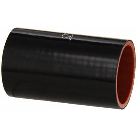 HPS HTSC-200-L4-BLK Silicone High Temperature 4-ply Reinforced Straight Coupler Hose, 85 PSI Maximum Pressure, 4" Length, 2" ID, Black