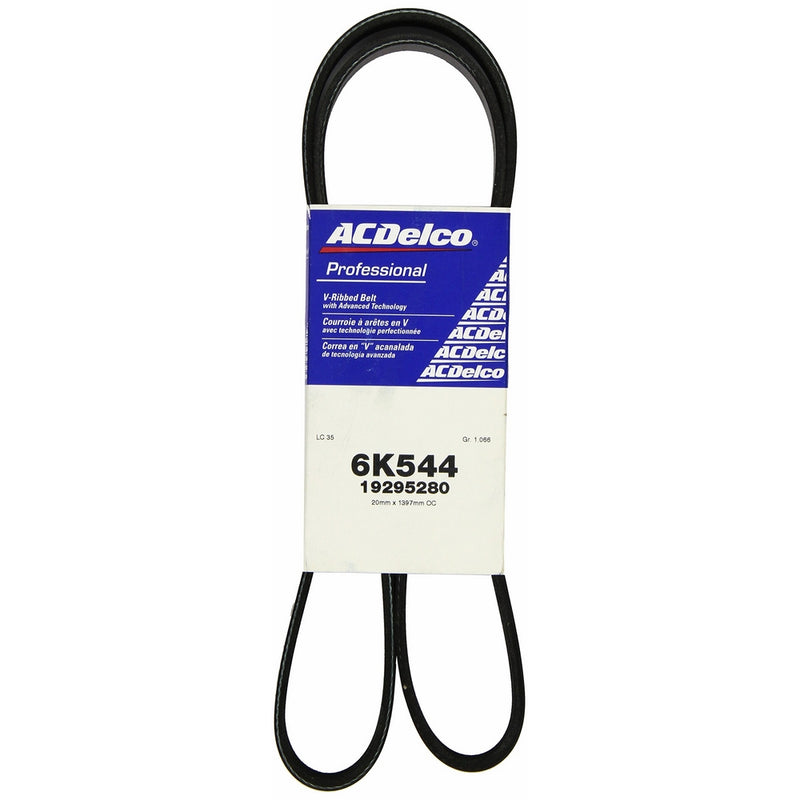 ACDelco 6K544 Professional V-Ribbed Serpentine Belt