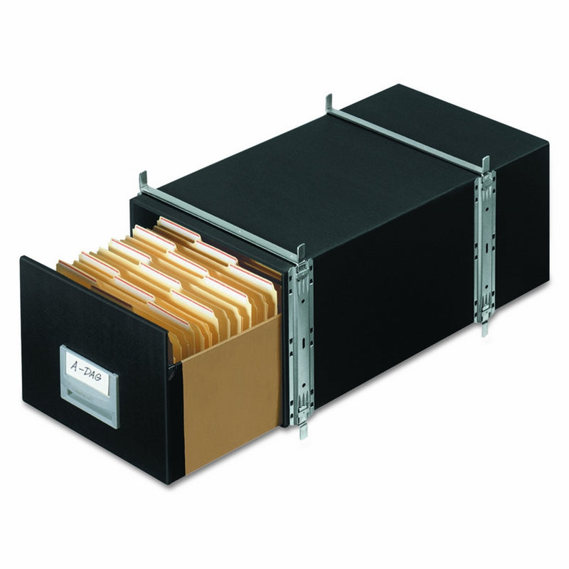 Bankers Box 00511 STAXONSTEEL Storage Box Drawer, Letter, Steel Frame, Black (Case of 6)
