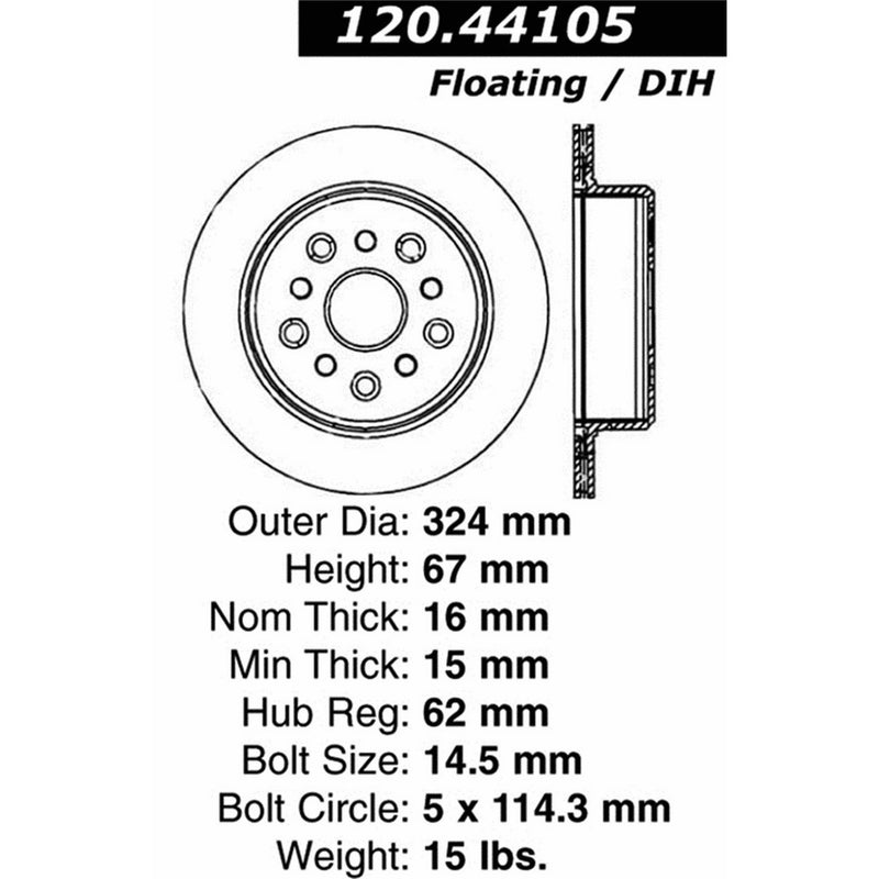 Stoptech 127.44105R Auto Part