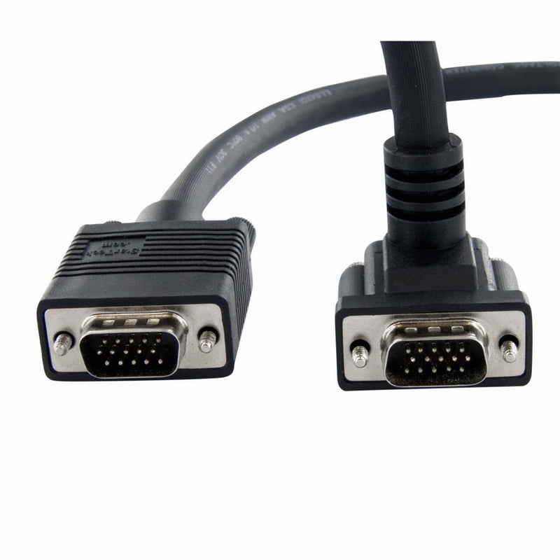 StarTech.com MXT101MMHD10 10 Feet Coax High Resolution 90 Degree Down Angled VGA Monitor Cable - HD15 M/M