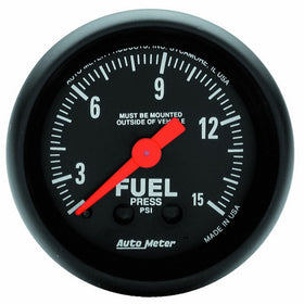 Auto Meter 2603 Z-Series Mechanical Fuel Pressure Gauge