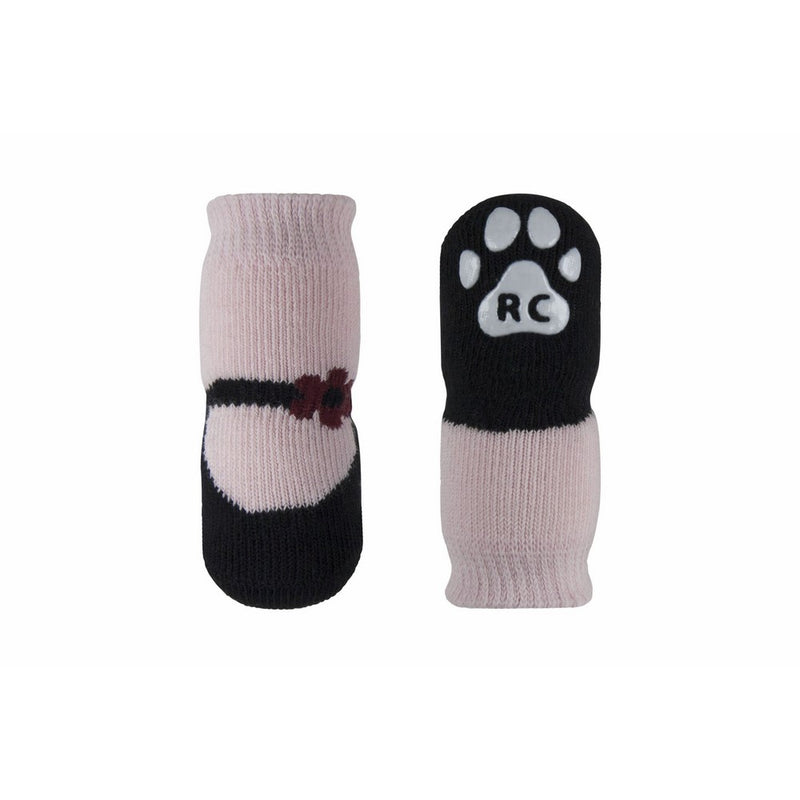 RC Pet Products PAWks Dog Socks, X-Small, Pink Mary Janes