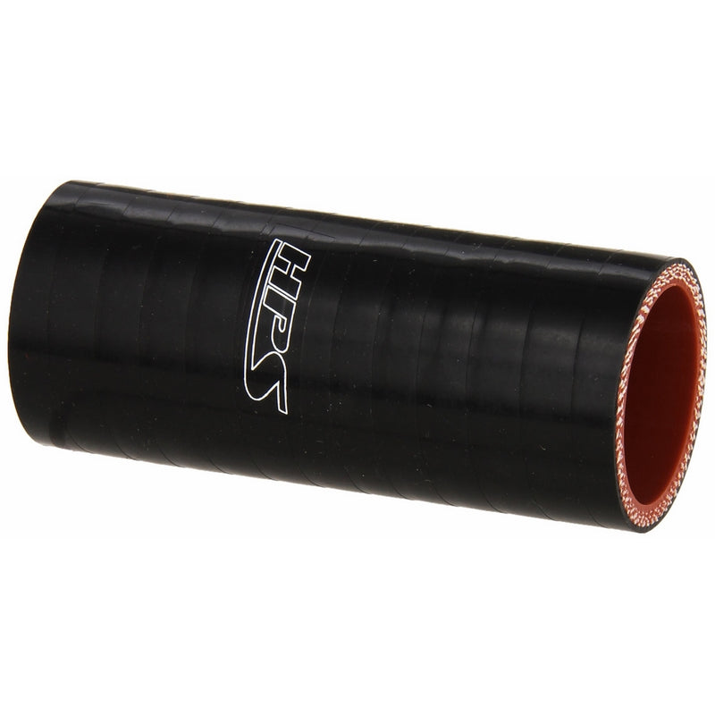 HPS HTSC-138-L4-BLK Silicone High Temperature 4-ply Reinforced Straight Coupler Hose, 100 PSI Maximum Pressure, 4" Length, 1-3/8" ID, Black
