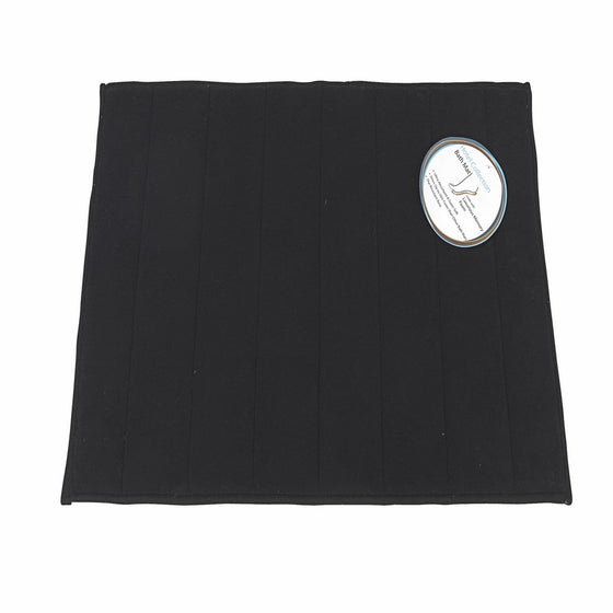 Carnation Home Fashions 16-Inch by 24-Inch Memory Foam Bath Mat, Black