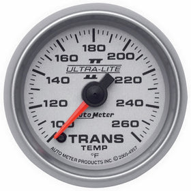 Auto Meter 4957 Ultra-Lite II 2-1/16" 100-260 F Full Sweep Electric Transmission Temperature Gauge