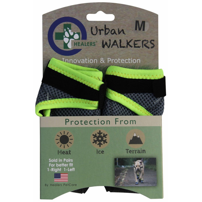 Healers Urban Walkers Dog Boots for Paw Protection, 1-Pair, Small, Paw Width 2-1/8" Inches