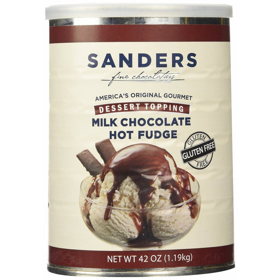 Sanders Milk Chocolate Hot Fudge Dessert Topping, 42 Ounce Containers