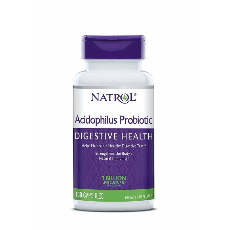 Natrol Acidophilus 100mg Capsules, 100 Count