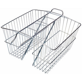 Wald 535 Rear Twin Bicycle Carrier Basket (18 x 7.5 x 12)