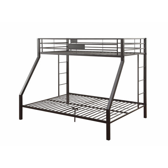 Acme Furniture ACME Limbra Black Sand Twin XL over Queen Bunk Bed