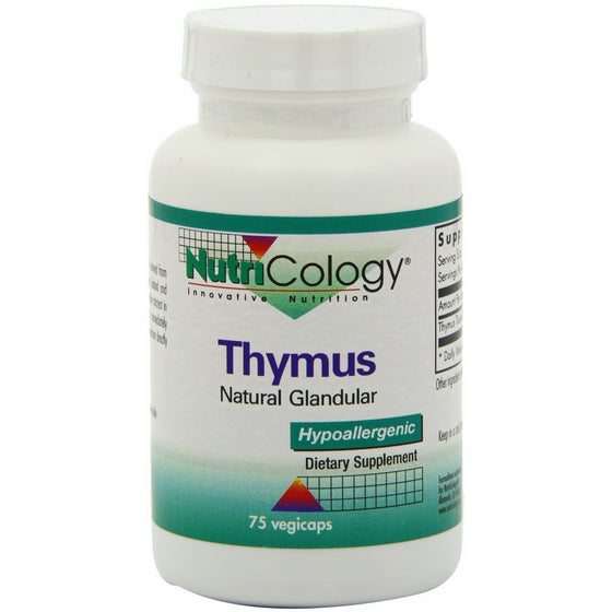 Nutricology Thymus, Vegicaps, 75-Count