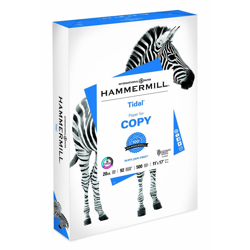 Hammermill 162024 Tidal MP Copy Paper, 92 Brightness, 20lb, 11 x 17, White, 500 Sheets per Ream