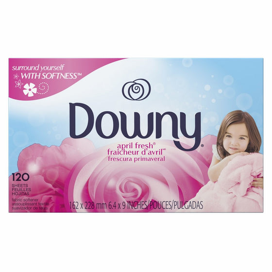 Downy April Fresh Fabric Softener Dryer Sheets, 120 count