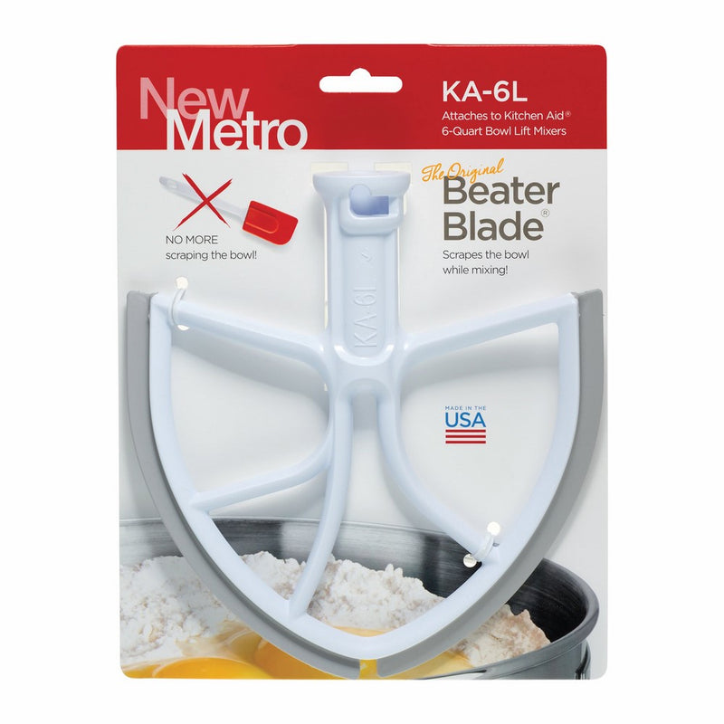 Original BeaterBlade for KitchenAid 6-Quart Bowl Lift Mixer, KA-6L, White, Made in USA