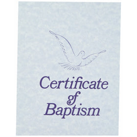 Certificate-Baptism w/Envelope (6 Pack)