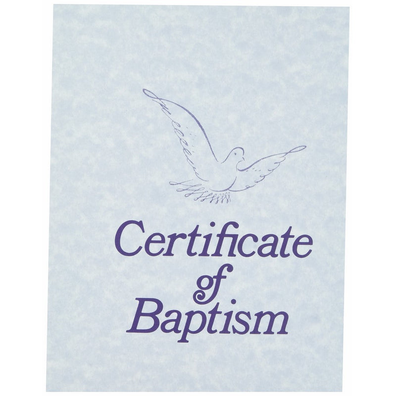 Certificate-Baptism w/Envelope (6 Pack)