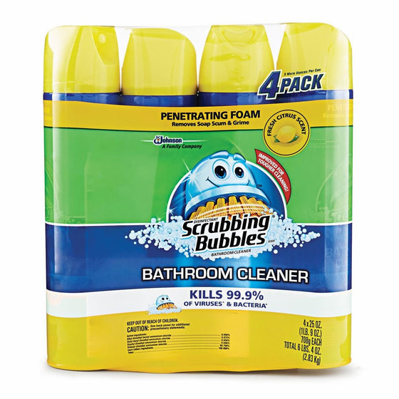 Scrubbing Bubbles 39572 Dow Bathroom Cleaner, 25 ounces (Pack of 4)