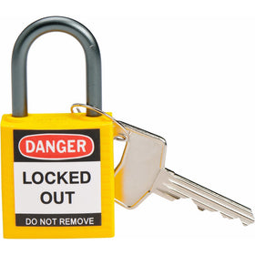 Brady 143158 Compact Safety Lock, Yellow