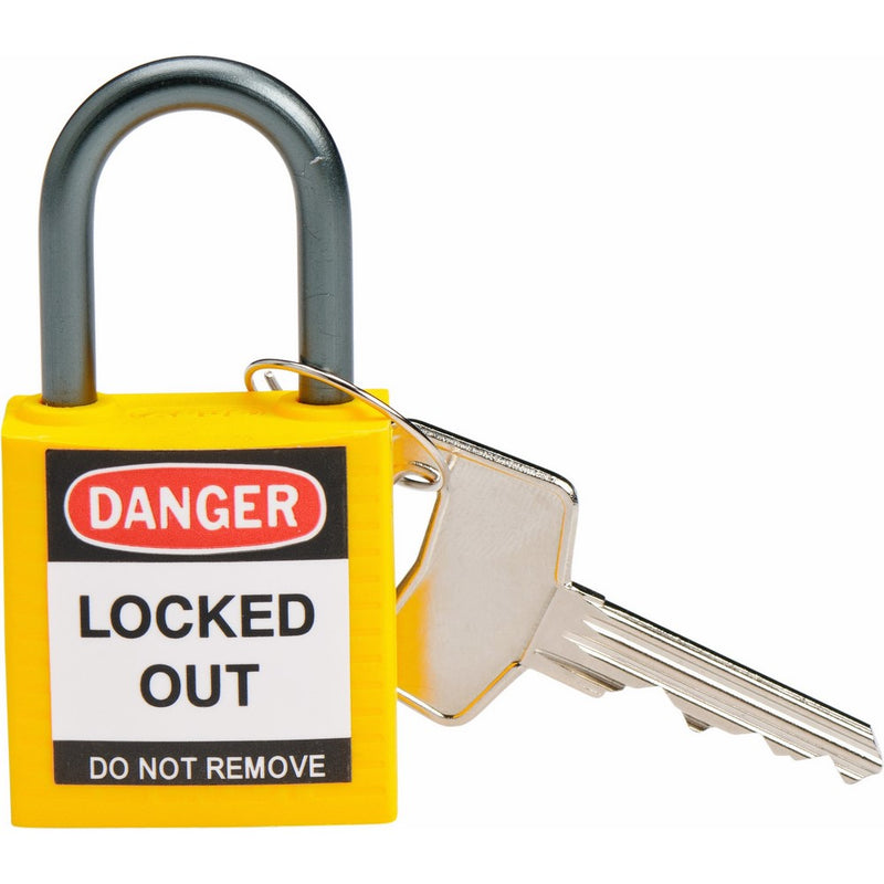 Brady 143158 Compact Safety Lock, Yellow