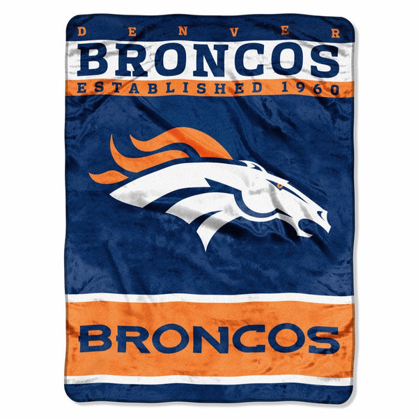 The Northwest Company Officially Licensed NFL Denver Broncos 12th Man Plush Raschel Throw Blanket, 60" x 80"