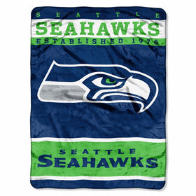 The Northwest Company Officially Licensed NFL Seattle Seahawks 12th Man Plush Raschel Throw Blanket, 60" x 80"