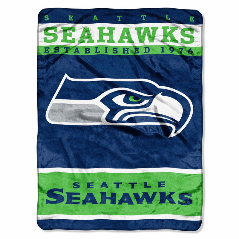 The Northwest Company Officially Licensed NFL Seattle Seahawks 12th Man Plush Raschel Throw Blanket, 60" x 80"